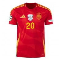 Fotbalové Dres Španělsko Pedri Gonzalez #20 Domácí ME 2024 Krátký Rukáv